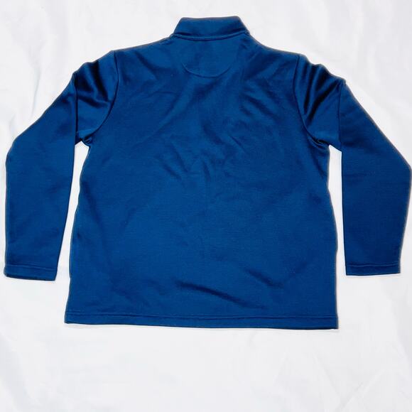 Callaway Pullover Sweater Men Medium Navy Blue 1/4 Zip Golf Embroidered Used - Picture 2 of 3